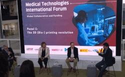 Image taken during the 3D bioprinting panel at MedTech Forum
