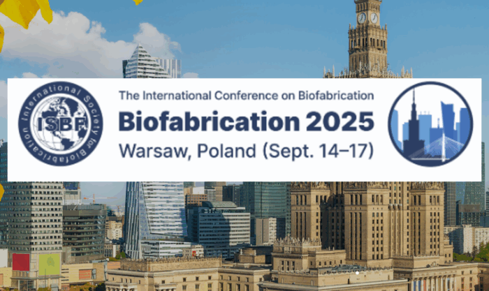 Program image of Biofabrication 2025 conference.